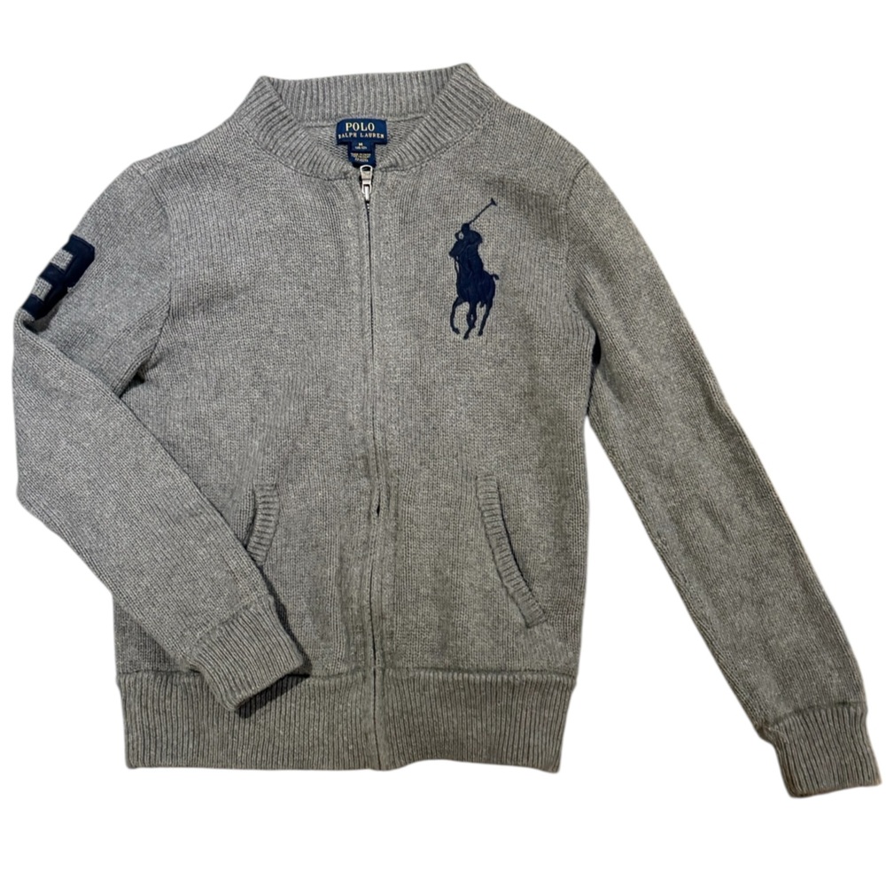 Polo Ralph Lauren Zip Cardigan Boys (10-12) 100% Cotton